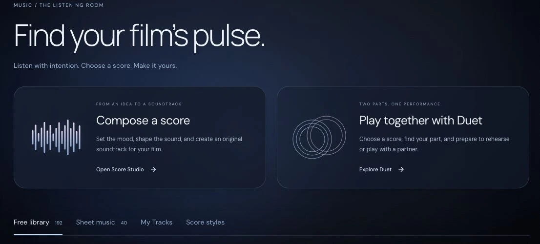 Current Small Bridges music workspace for composing and working with tracks